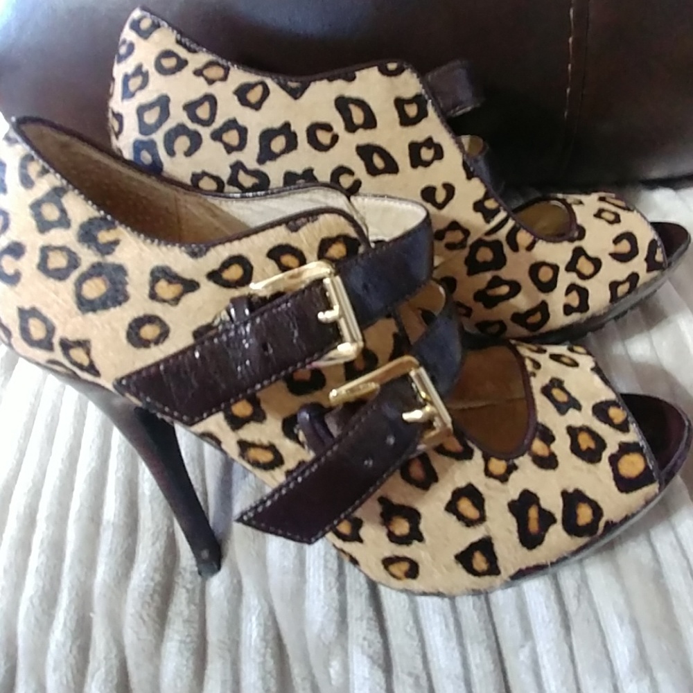 Michael Kors peep toe heels